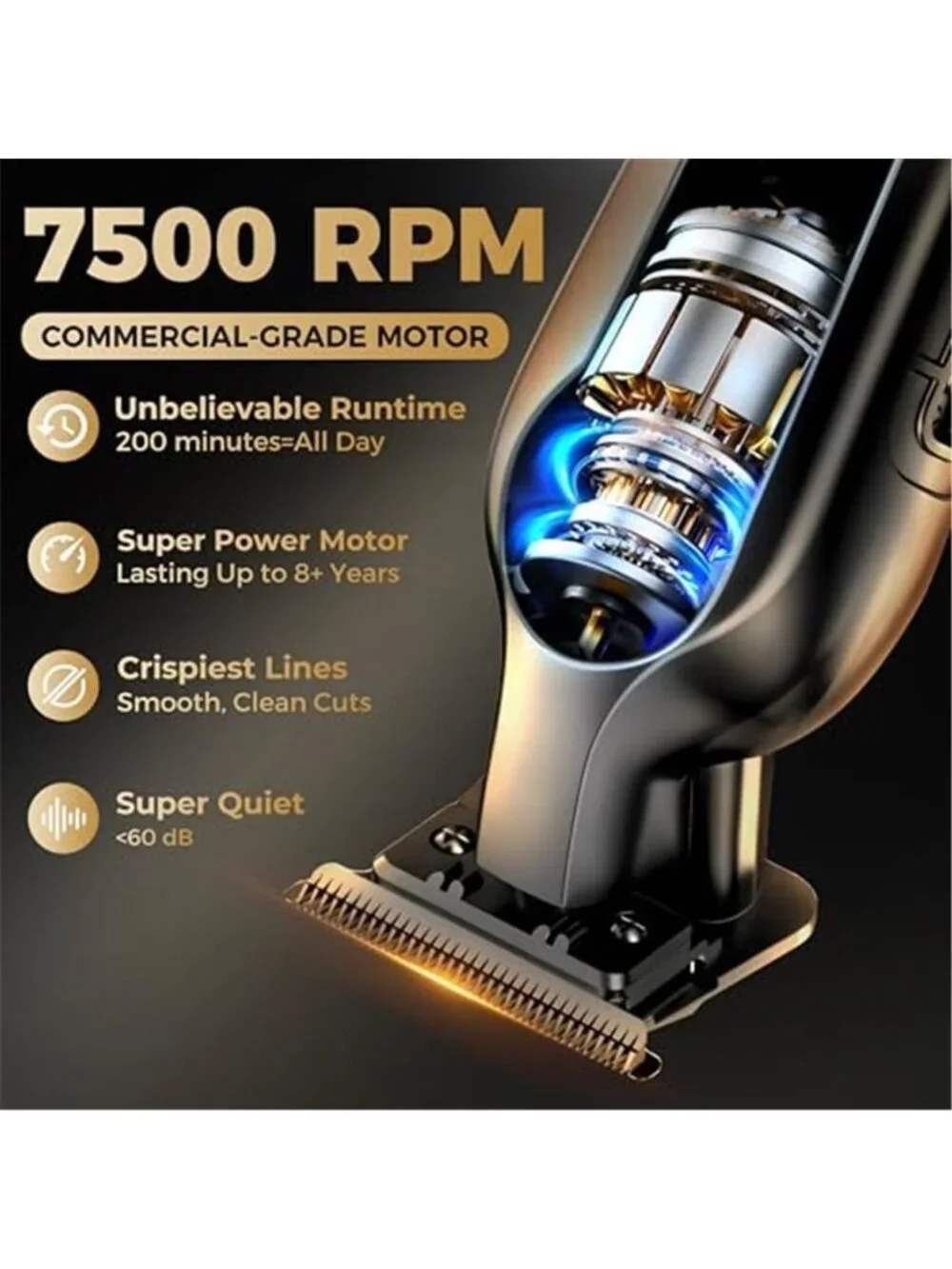 Hair Trimmer for Men, Trimmers for Barbers, Zero Gapped T Liners Clippers